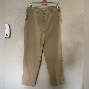 Khaki straight let pants